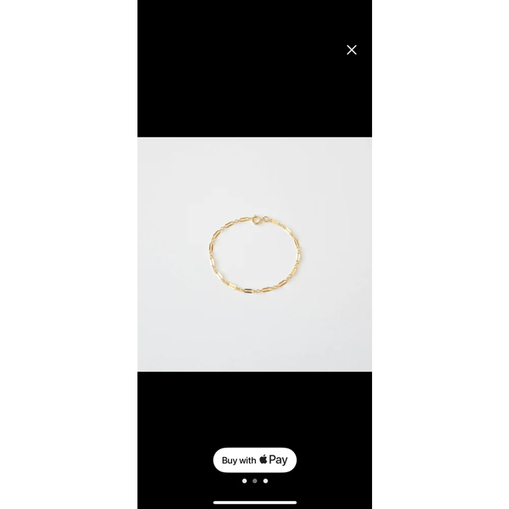 Women's Unbranded Bracelet Gold White‎ Size 7.25”